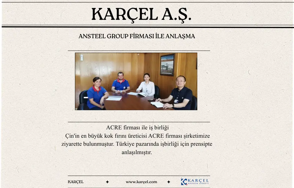 Agreement with Ansteel Group Company