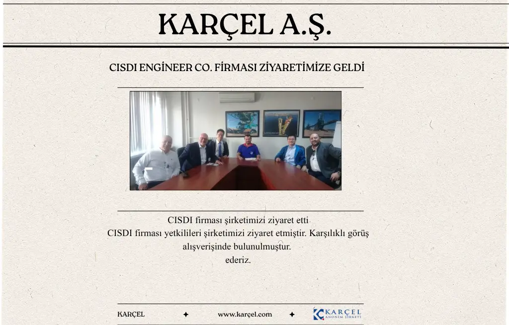 Cisdi Engineer Co. Company Came to Visit Us